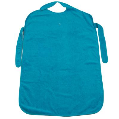 Tablier de bain enveloppant en coton bio lagon