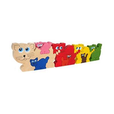 Aba 31 x 8 x 1,2 cm pour chat (puzzle grand modèle, multicolore)