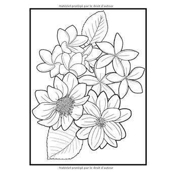 Livre de Coloriage Fleurs: Livre de coloriage adulte Fleurs avec des  bouquets de collection de fleurs, des couronnes, des tourbillons, des motifs