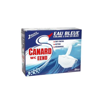 Canard wc bloc cuvette x2 eau bleue
