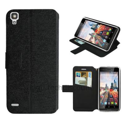 Housse etui coque pochette portefeuille pour Archos 50c Helium 4G  - NOIR