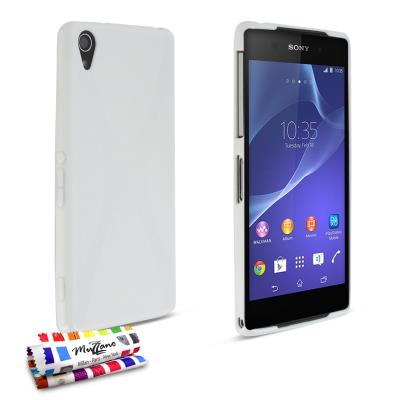 Coque Souple ORIGINALE Ultra Fine Blanc , Le X, Premium de MUZZANO pour SONY XPERIA Z2