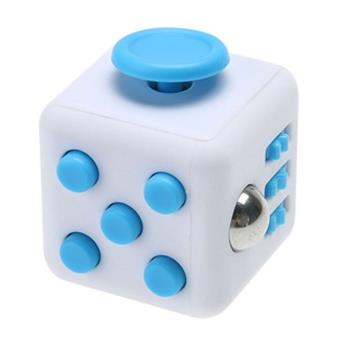 Fidget Hand Spinner Cube anti-stress et anti-anxiété bleu - Jeu d