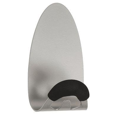 Alba patere magnetique avec embout mousse - coloris gris metal et noir 5 kg
