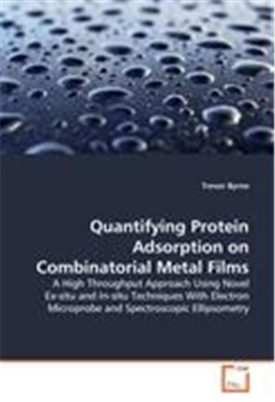 Quantifying Protein Adsorption on Combinatorial Metal Films