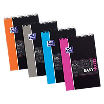 Lot de 5 Cahiers Etudiant Bloc EASY NOTE spiralés couverture polypro 160 pages ligné Format 21 x 31 5 cm avec appli SOS NOTES