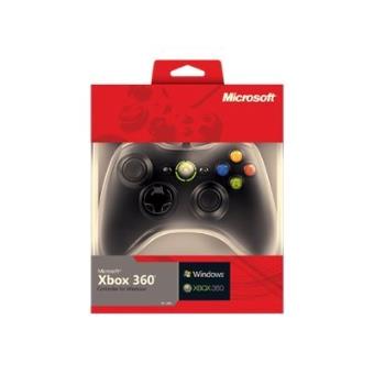 Manette Officielle Microsoft Xbox 360 Noire - Très Bon état, Fonctionnelle, Avec Câble