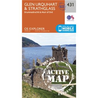 Os Explorer Map Active (431) Glen Urquhart And Strathglass (Os Explorer ...