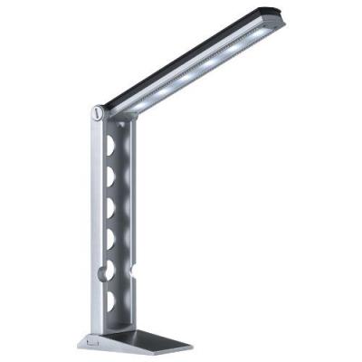 Trio-Leuchten 524110187 Lampe de table LED Plastique Coloris titane Ampoule LED 6 W incluse Variateur d'ambiance à capteur Import Allemagne