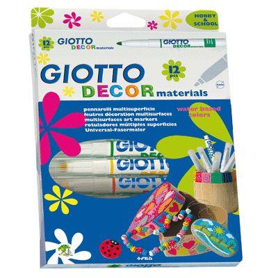 Rotuladores Giotto Decor Materials - Colores variados