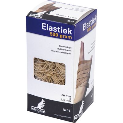 Kangaro K-5006-500 Élastique no. 16 60x1.5mm 500g Naturel