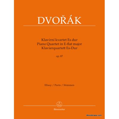Partitions classique BARENREITER DVORAK A. - PIANO QUARTET IN E-FLAT MAJOR OP.87 Musique de chambre
