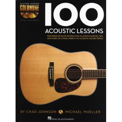 Méthodes et pédagogie HAL LEONARD GUITAR LESSON GOLDMINE - 100 ACOUSTIC LESSONS - GUITAR TAB Guitare acoustique