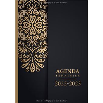 Agenda Semainier 2023: Agenda Mensuel et semainier 2023 A4, 2