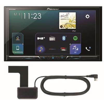 Pioneer SPH da23 0dab 17,8 cm (7 pouces) Écran tactile DAB – Autoradio avec Apple carplay et une fonctionnalité de Android voiture avec Bluetooth Noir