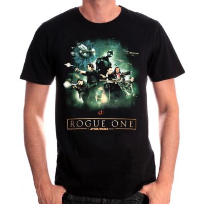 Tshirt Star Wars - Rogue one Group Attack - Noir - S