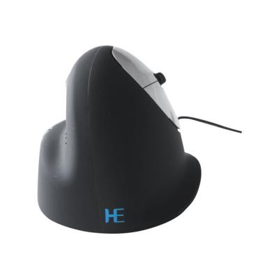 Human Ergonomics HE Mouse - muis - 2.4 GHz - zwart/zilver