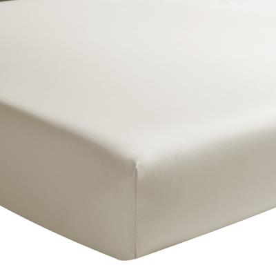 Essix - Drap housse Percale de coton uni Sésame - 140 x 190 cm