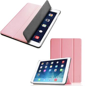Etui Apple iPad Air 2 (iPad 6) (Wifi/4G/LTE) Smartcover pliable rose Cuir  Style avec stand - Housse coque de protection nouvel Apple iPad Air 6 rose