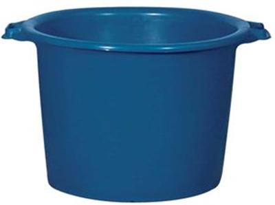 Aluminium et plastique baquet rond 55l rivaton bleu