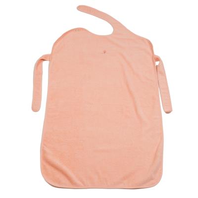 Tablier de bain enveloppant en coton bio pêche