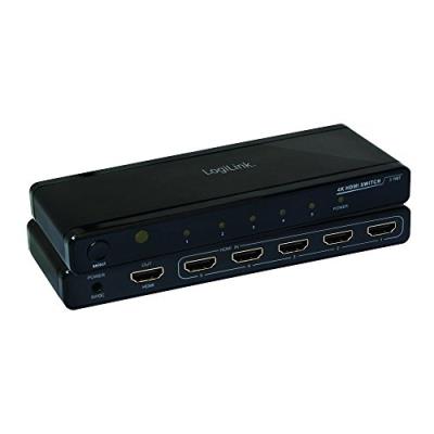 Logilink 4k hdmi switch - commutateur vidéo audio - 5 ports - ordinateur de bureau hd0013