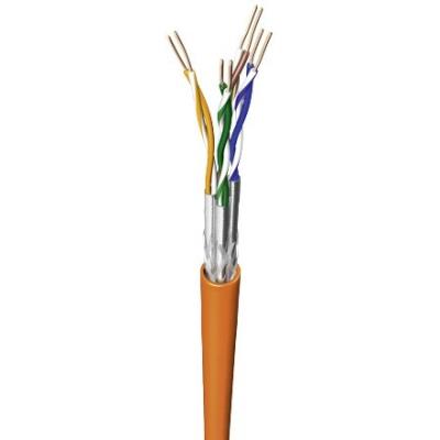Draka uc900 hs23 lshf câble de pose cat 7 4x2xawg23 1 fil double blindé 50 m