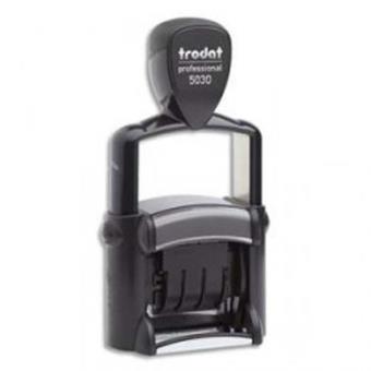 Timbre dateur en métal ligne Pro - hauteur des caractères 4 mm - 1