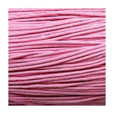 Accessoires création fil coton ciré 2 mm (10 mètres) Rose clair