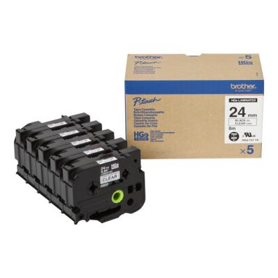 Brother HGE151V5 - gelamineerde tape - 5 rol(len)