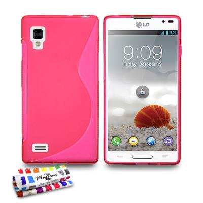 Coque Souple ORIGINALE Ultra Fine Rose , Le S,  Premium de MUZZANO pour LG OPTIMUS L9