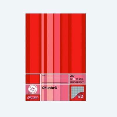 Oktavheft a6 kariert 32 blatt herlitz 413633