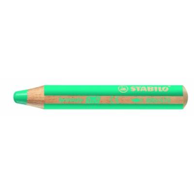 Stabilo woody lot de 5 crayons de couleur vert jade clair 880 470