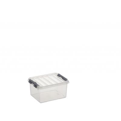 Boite plastique transparente avec couvercle (H)100
