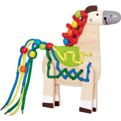 Hape - e1016 - loisirs créatifs - poney à lacer