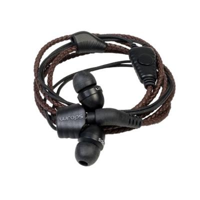 Ecouteurs Bracelet Wraps Simili-Cuir Marron