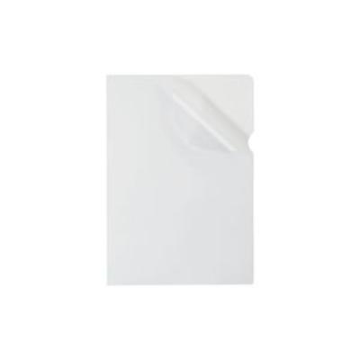 Elba - pochettes coins pvc 15 100e, chemise a4 incolore ouverture en décalé au dessus et sur le côté, pvc (0,15 mm dur) contenu: