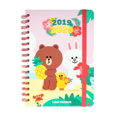 Agenda Scolaire 2019/2020 Line Friends A5 12 Mois