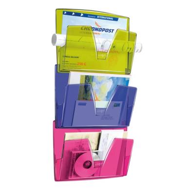 Cep Corbeille murale 3 cases multicolore