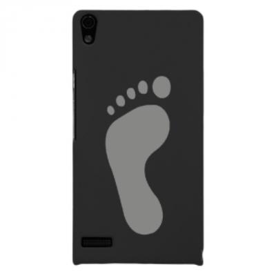 Coque rigide pour Huawei Ascend P6 avec impression Motifs empreinte de pied