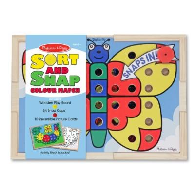 MELISSA & DOUG - 14313 - JEU ÉDUCATIF ET SCIENTIFIQUE - SORT AND SNAP COLOUR MATCH