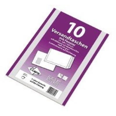 Mailmedia versandtasche offset wei§, c4, mit fenster 388420