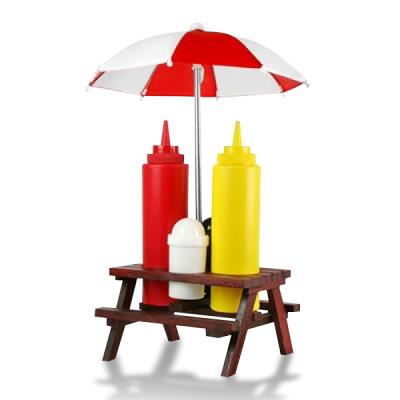 Set de condiments table pique-nique salière / poivrière