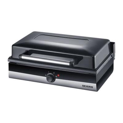 SEVERIN SMART-LINE PG 2368 - grill - zwart/geruwd roestvrij staal