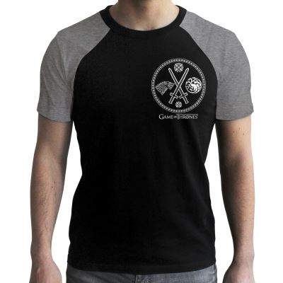 ABYstyle - GAME OF THRONES - Tshirt - Guerre - homme - noir & gris - premium (XL)