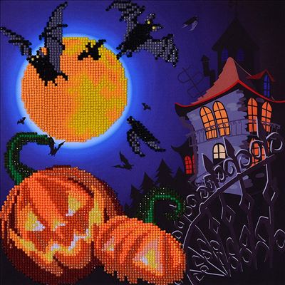 Needleart World Diamond Dotz Diamond Embroidery Facet Art Kit 12.5X12.5-Haunt Me (House)