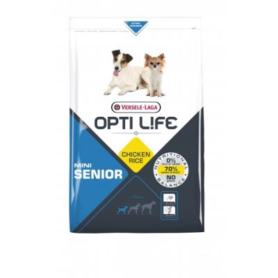 Opti Life Chien Senior Mini, Poulet & Riz 2 x 7,5 kg