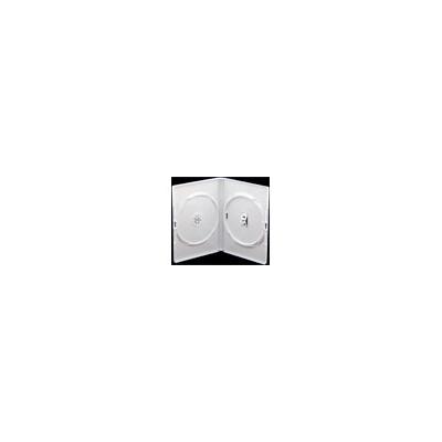 Boîtier - Amaray -  DVD (14mm, blanc) haute qualité pour 2 CD/DVD, 1 pièce