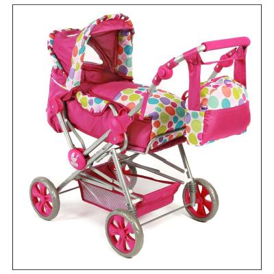 Bayer Chic 2000 562 17 Poussette pour poupées - Road Star - Rose avec motifs colorés