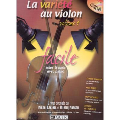 Partitions variété, pop, rock... LEMOINE LECLERC M./ MASSON T. - LA VARIETE AU VIOLON VOL.1 + CD - VIOLON Cordes